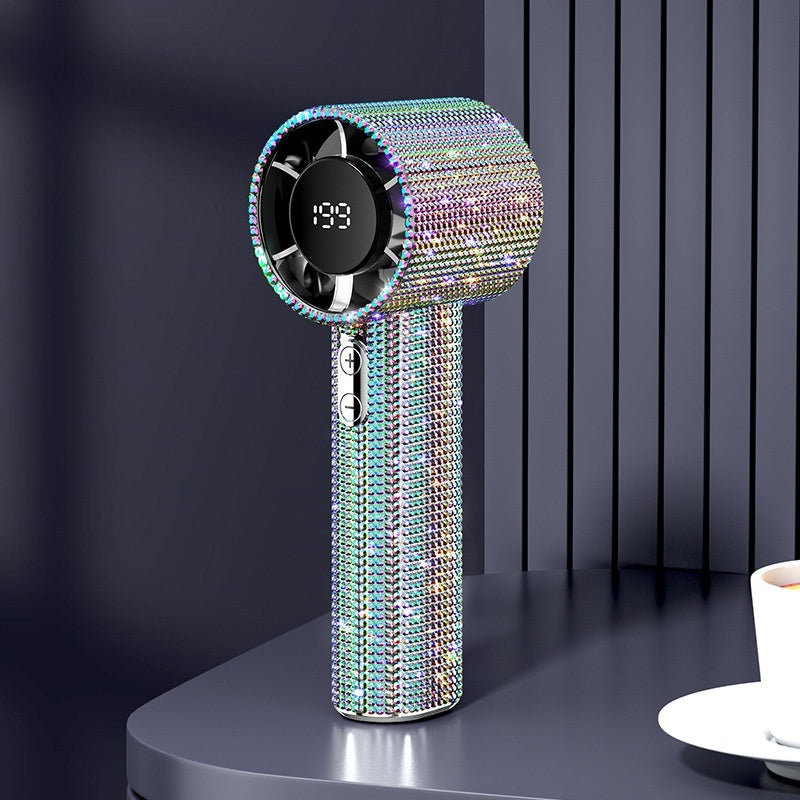 Powerful Handheld Shiny Fan