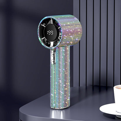 Powerful Handheld Shiny Fan