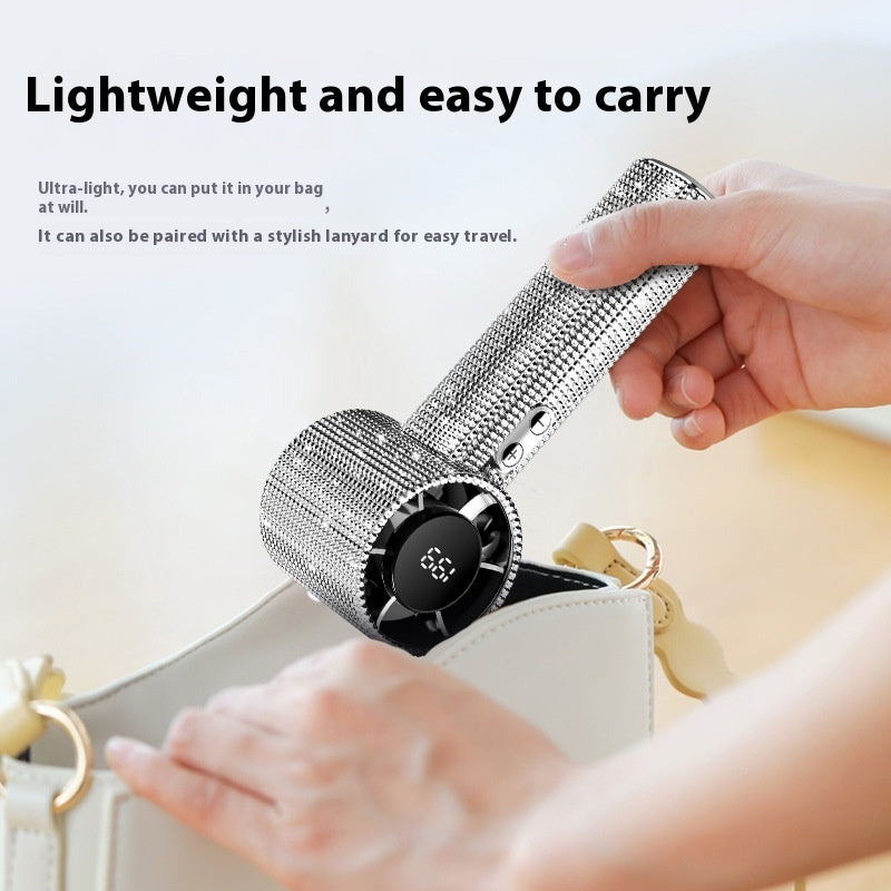 Powerful Handheld Shiny Fan