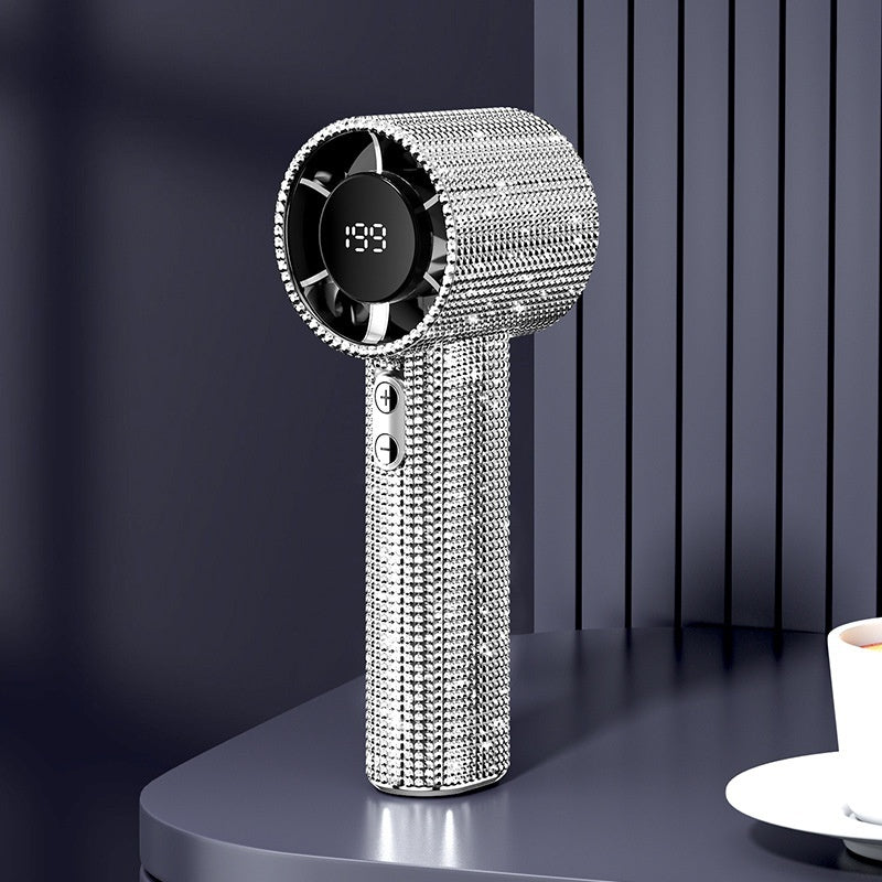 Powerful Handheld Shiny Fan