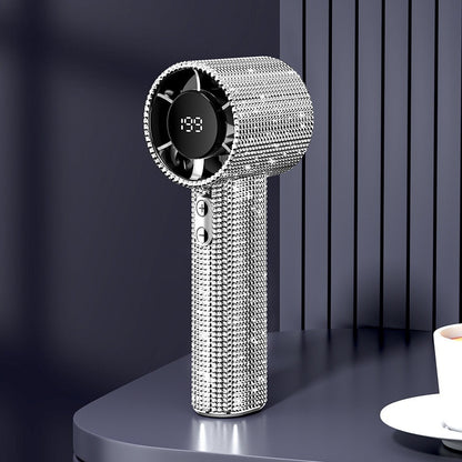 Powerful Handheld Shiny Fan